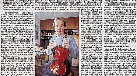 Stradivari-Vorlage musste jeden Abend in den Banktresor